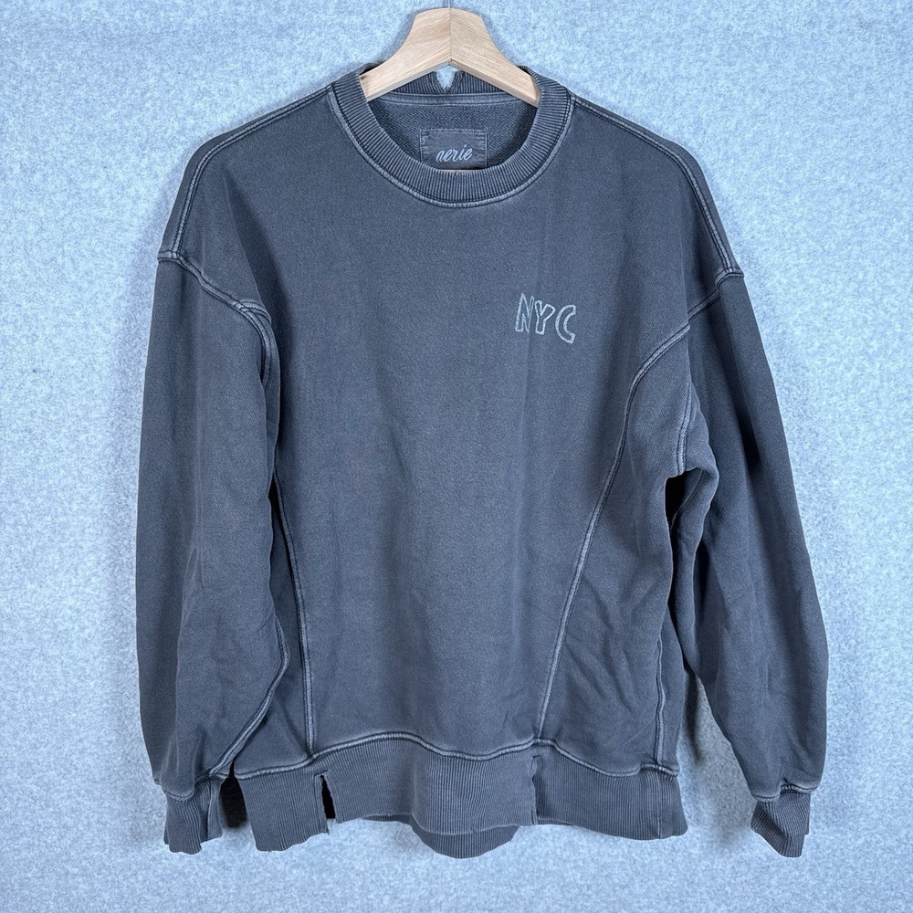 Aerie Keith Haring Sweatshirt Womens XXS Black Pullover